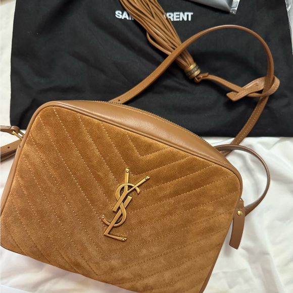 YSL camera bag is suede brown, very good condition beautiful color - Picture 13 of 17